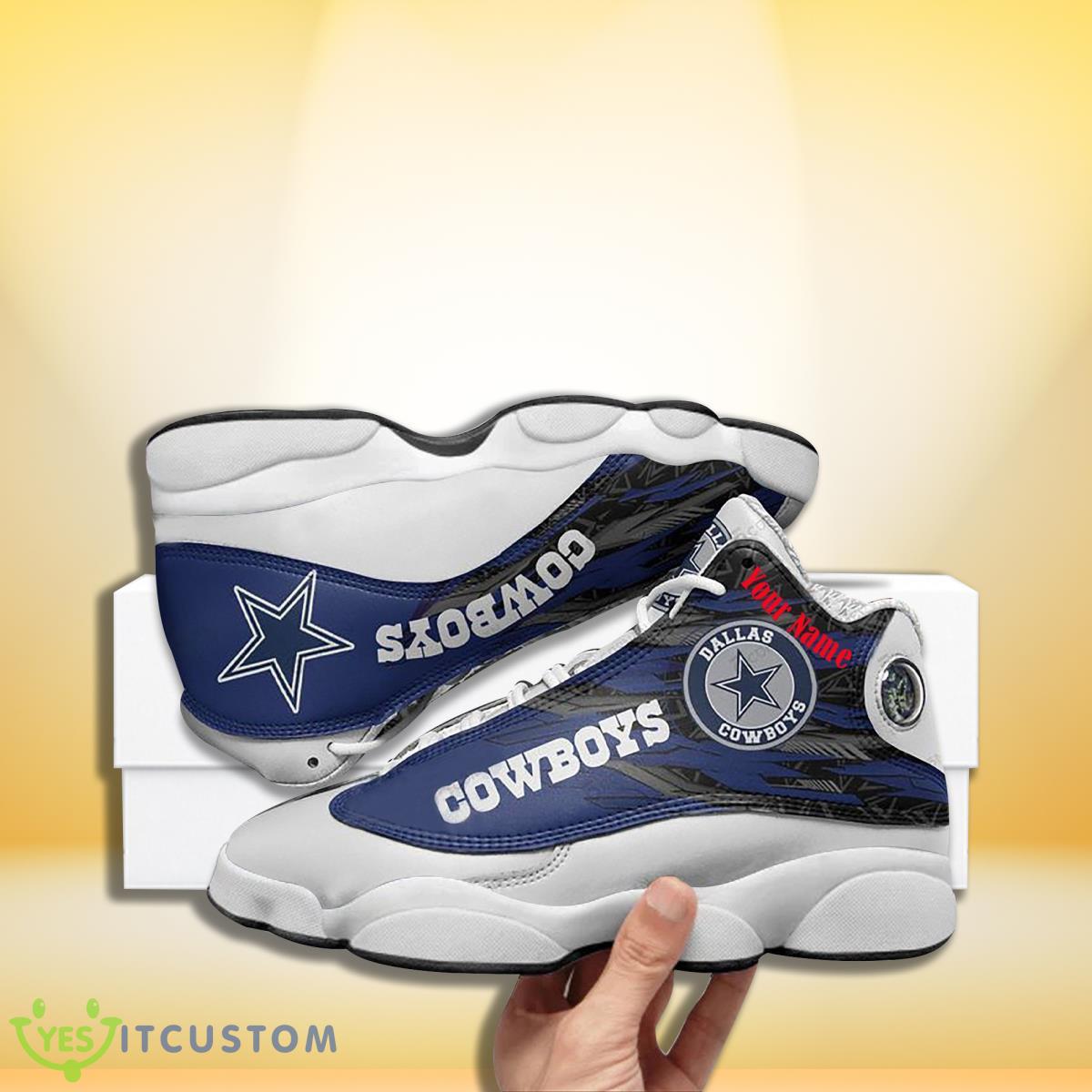 dallas cowboys football team custom name air jordan 13 sneakers for men women best gift for fans