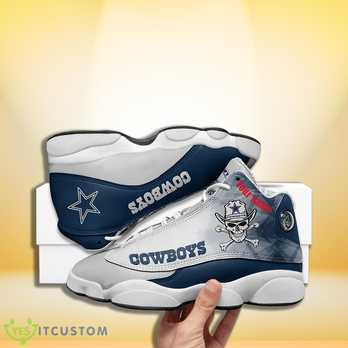 dallas cowboys football team custom name air jordan 13 sneakers for men women gift for fans