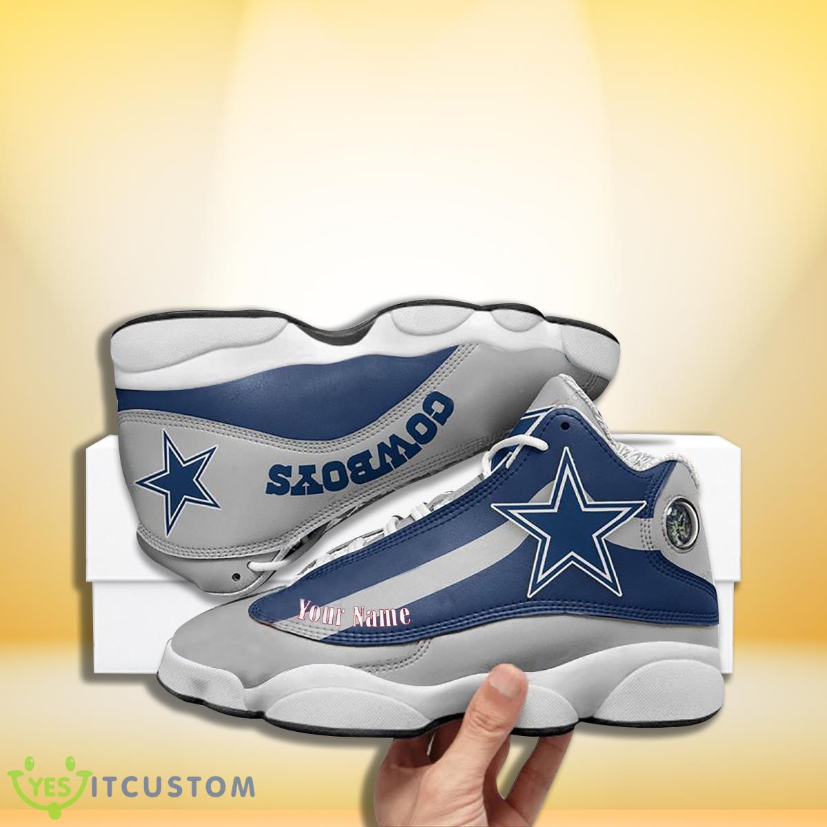 dallas cowboys football team custom name air jordan 13 sneakers for men women impressive gift for fans