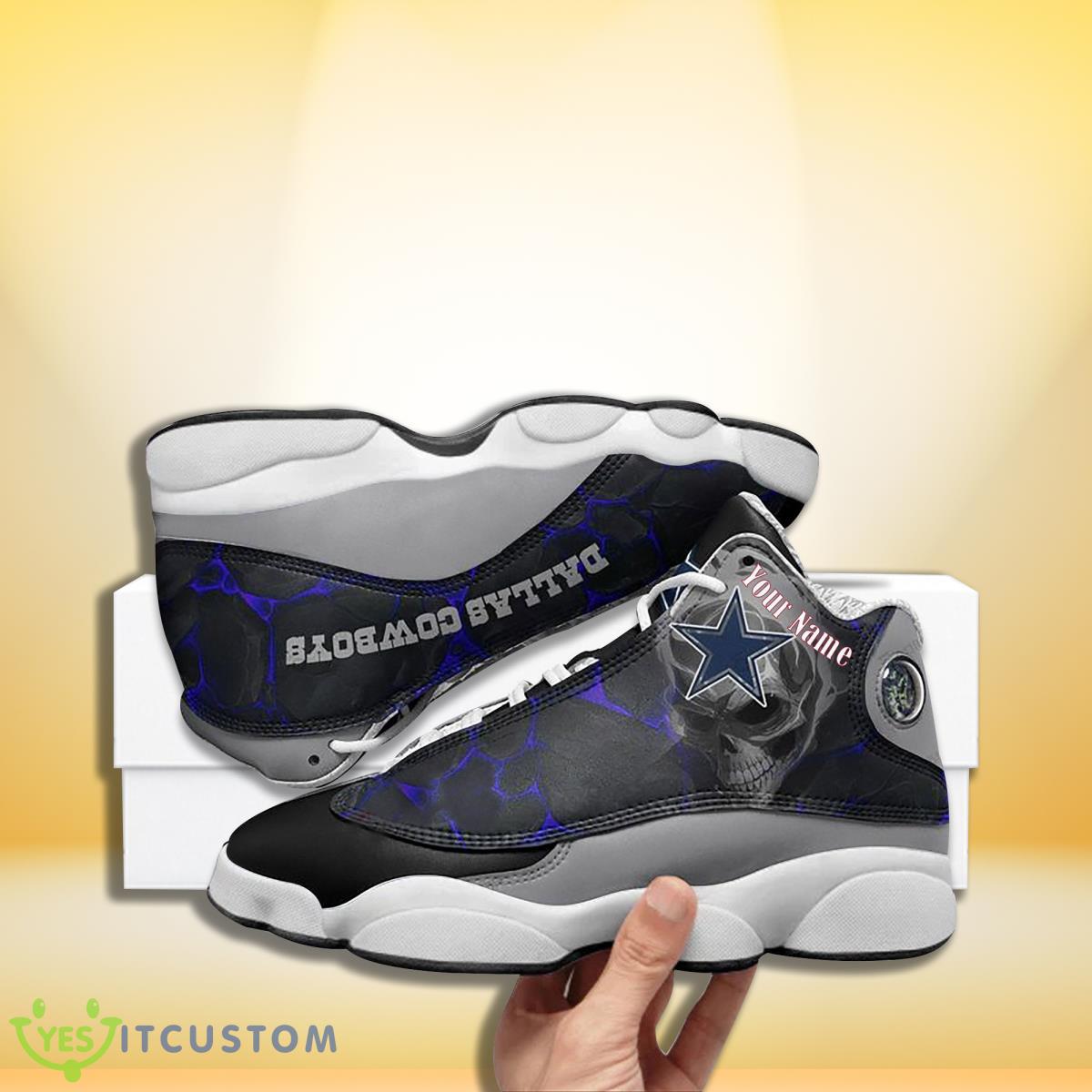 dallas cowboys football team custom name air jordan 13 sneakers for men women special gift for fans