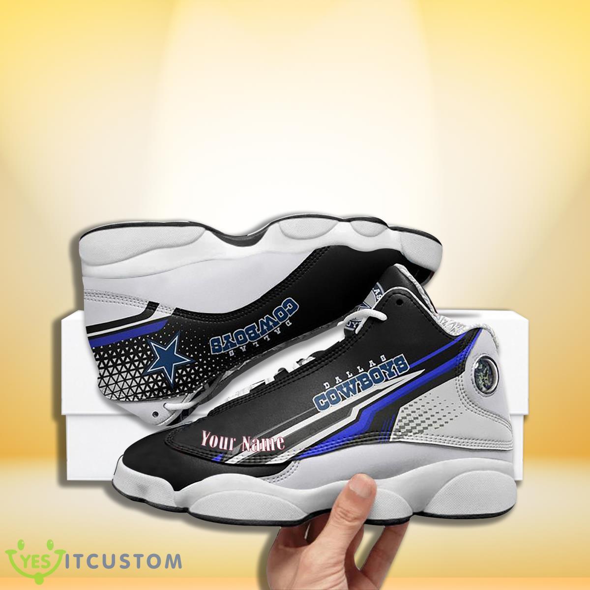 dallas cowboys football team custom name air jordan 13 sneakers for men women special gift for real fans