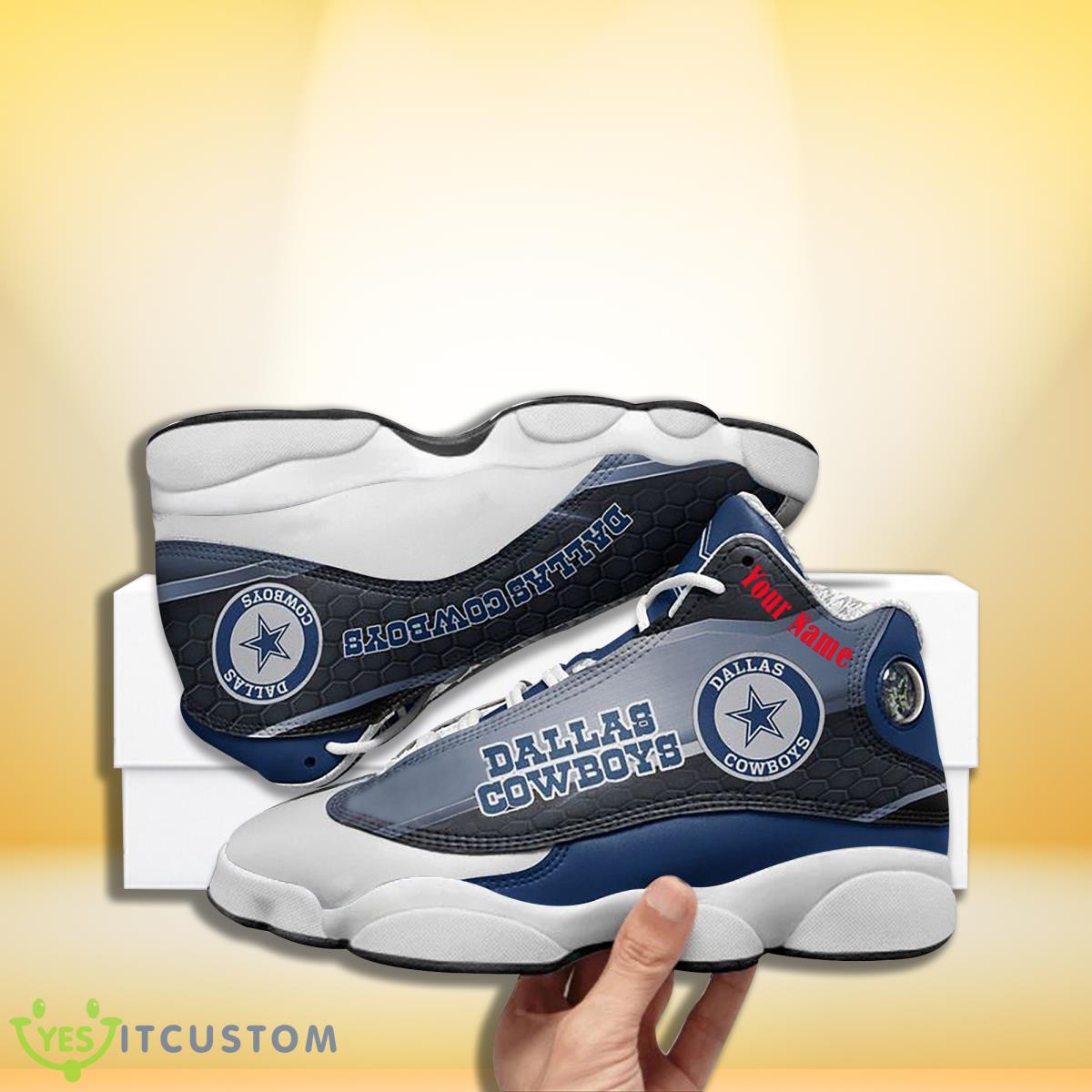 dallas cowboys football team custom name air jordan 13 sneakers for men women style gift for fans