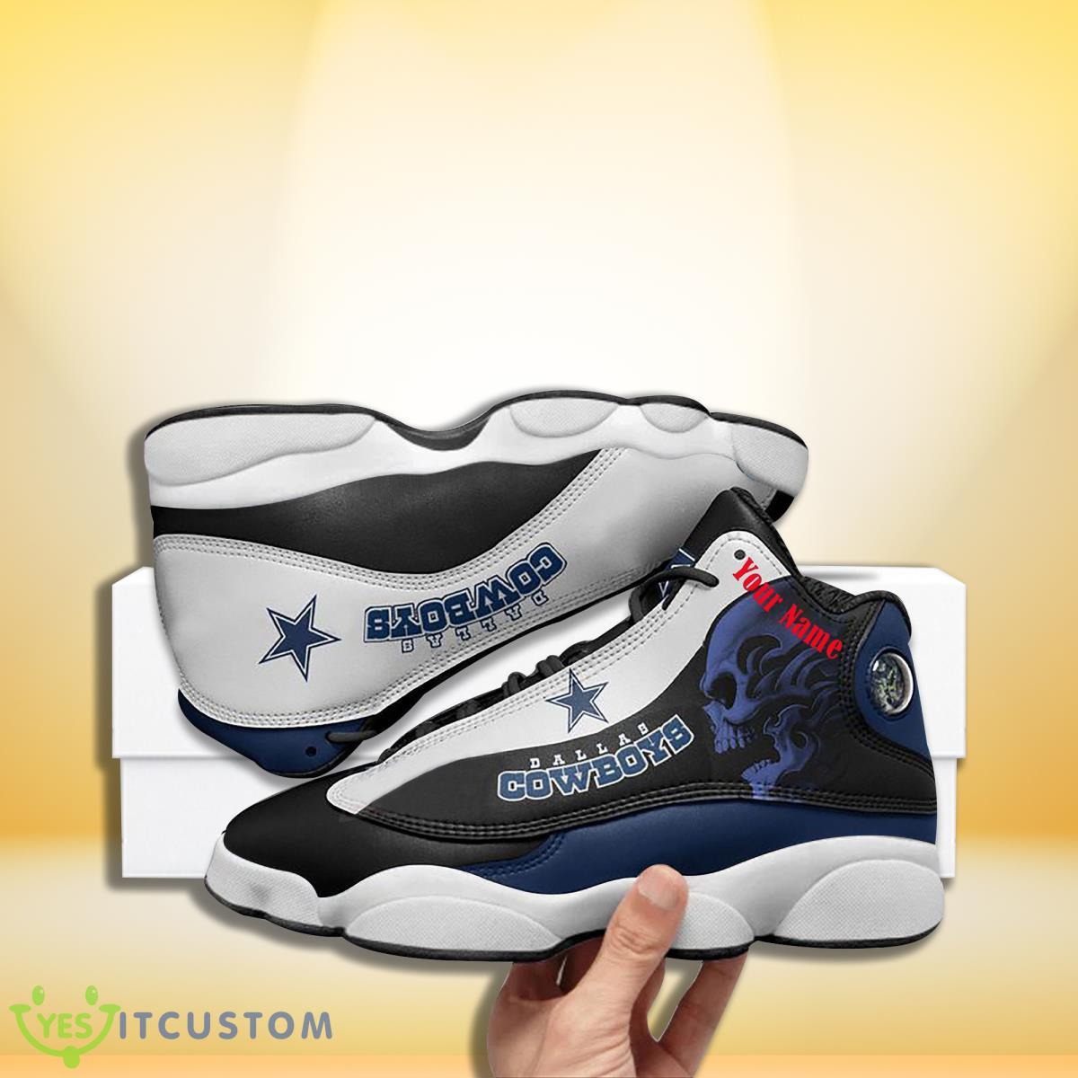 dallas cowboys football team custom name air jordan 13 sneakers for men women unique gift for fans