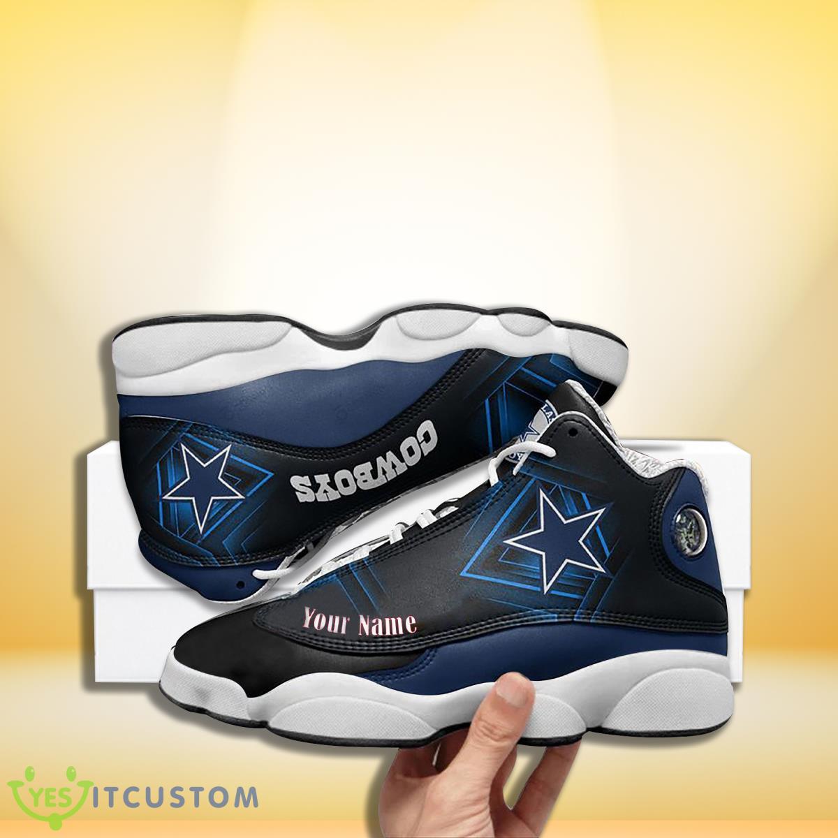 dallas cowboys football team custom name air jordan 13 sneakers for real fans