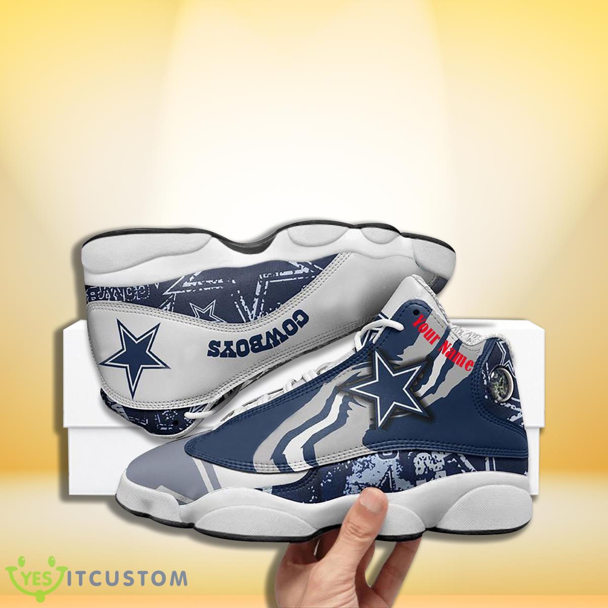 dallas cowboys football team custom name air jordan 13 sneakers great gift for men women fans