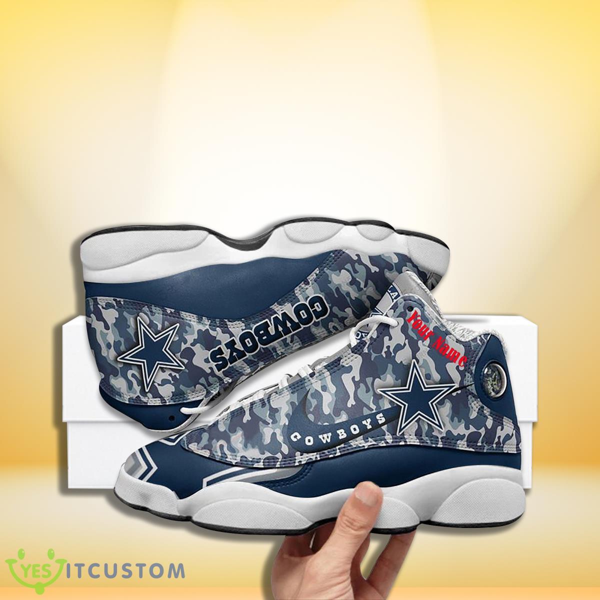 dallas cowboys football team custom name air jordan 13 sneakers impressive gift for men women