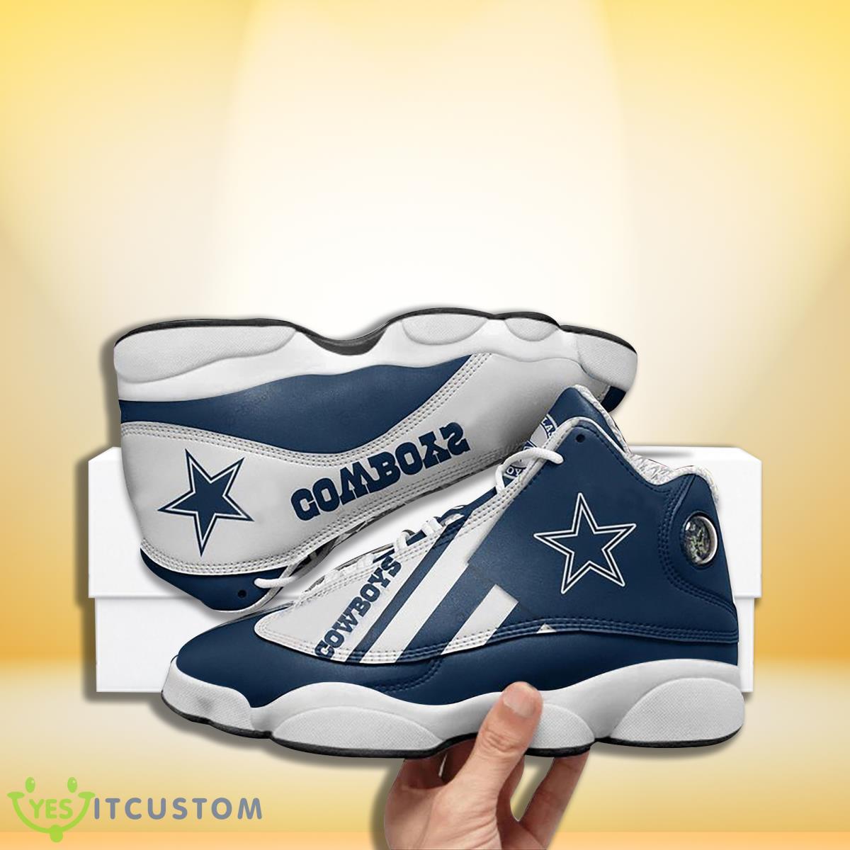 dallas cowboys football team custom name air jordan 13 sneakers special gift for fans