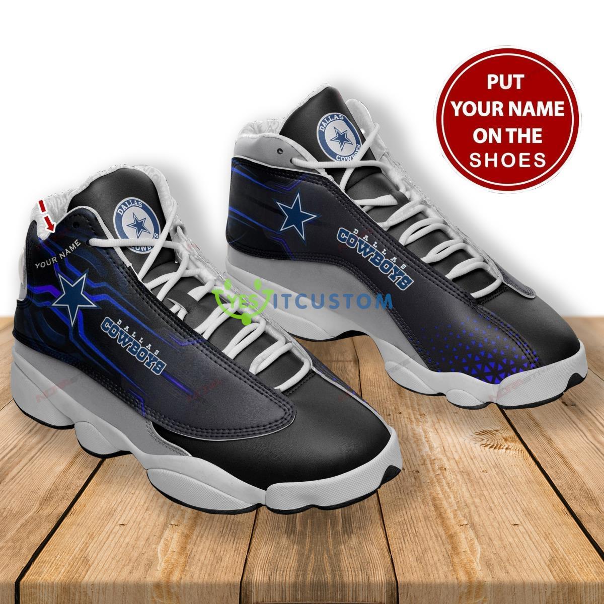 dallas cowboys football team personalized air jordan 13 style gift for men women