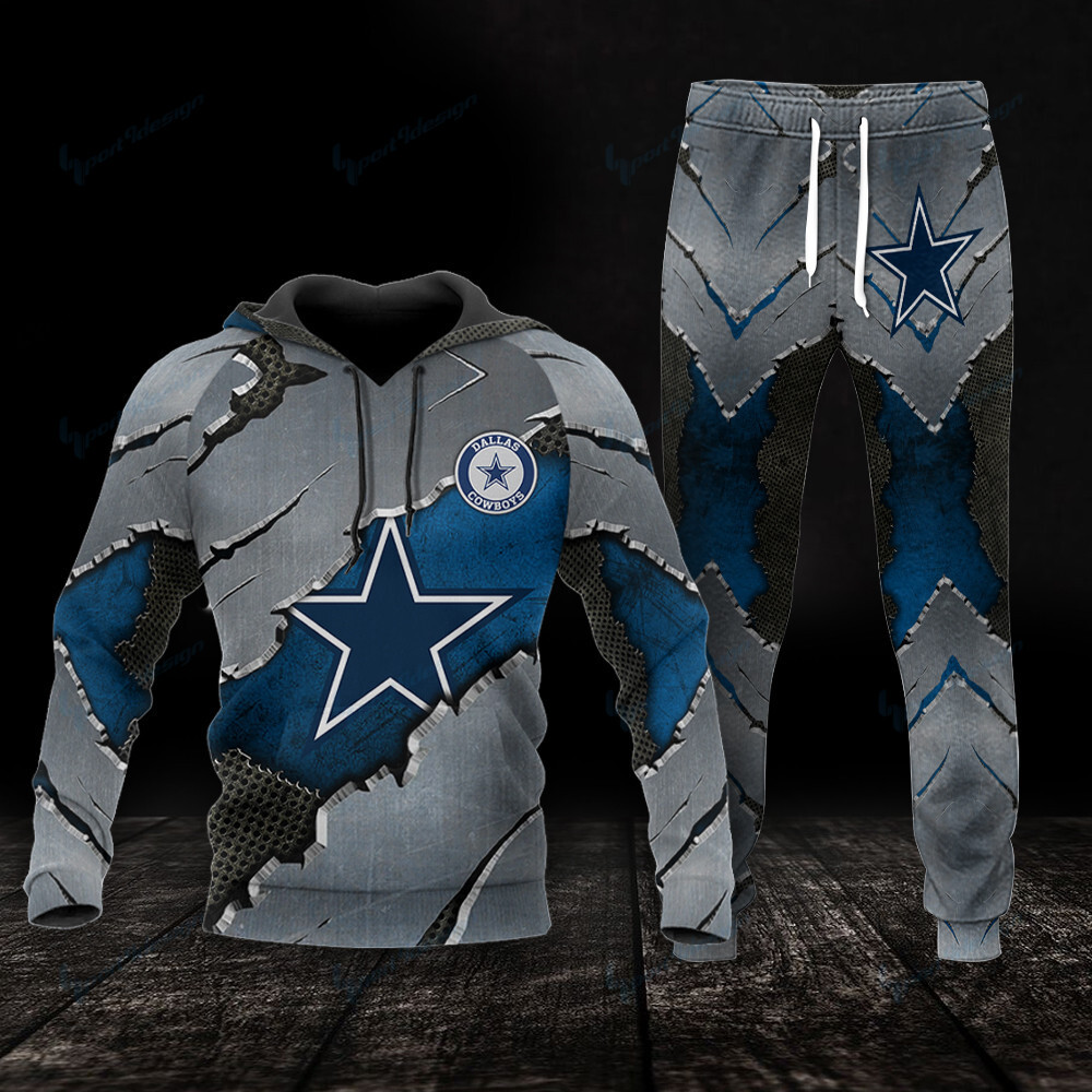 dallas cowboys hoodie and jogger set hoodie bg854 qgiku