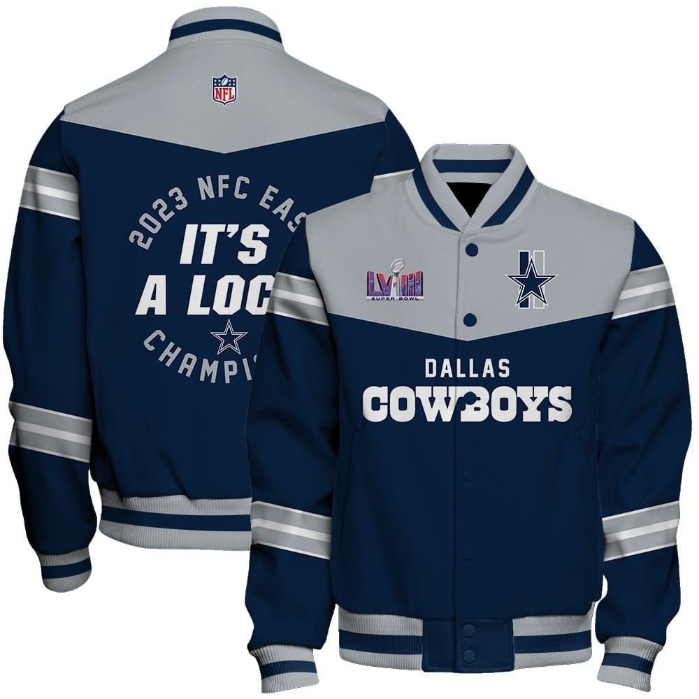 dallas cowboys nfc east champions super bowl lviii nfl baseball varsity jacket baseball jacket all over print d0vui