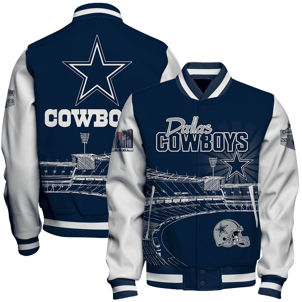 dallas cowboys nfl 2023 nfl baseball varsity jacket baseball jacket all over print zwkau