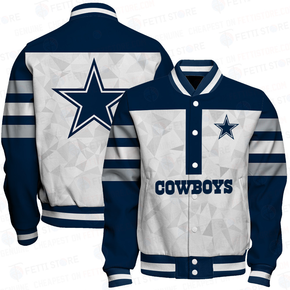 dallas cowboys nfl 2023 starter thursday night gridiron raglan unisex baseball varsity jacket baseball jacket all over print v6 y1ttt