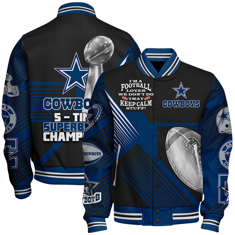 dallas cowboys nfl baseball varsity jacket baseball jacket all over print stm v2 6vhns