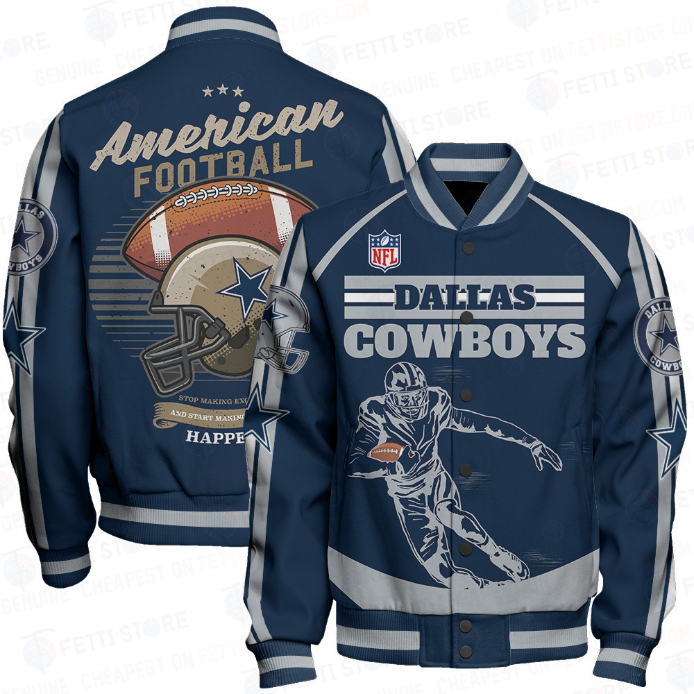 dallas cowboys nfl baseball varsity jacket baseball jacket all over print stm v3 ztbv1