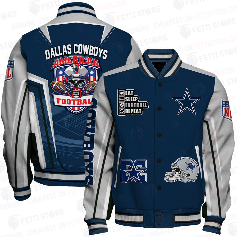 dallas cowboys nfl baseball varsity jacket baseball jacket all over print stm v4 hyszu