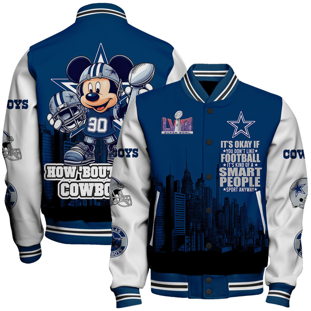 dallas cowboys nfl baseball varsity jacket baseball jacket all over print stm v5 3fvzp