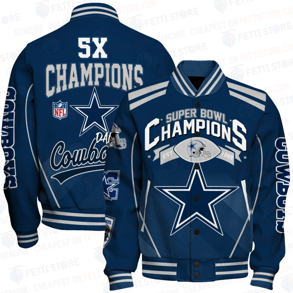 dallas cowboys nfl champions baseball varsity jacket baseball jacket all over print qpgea