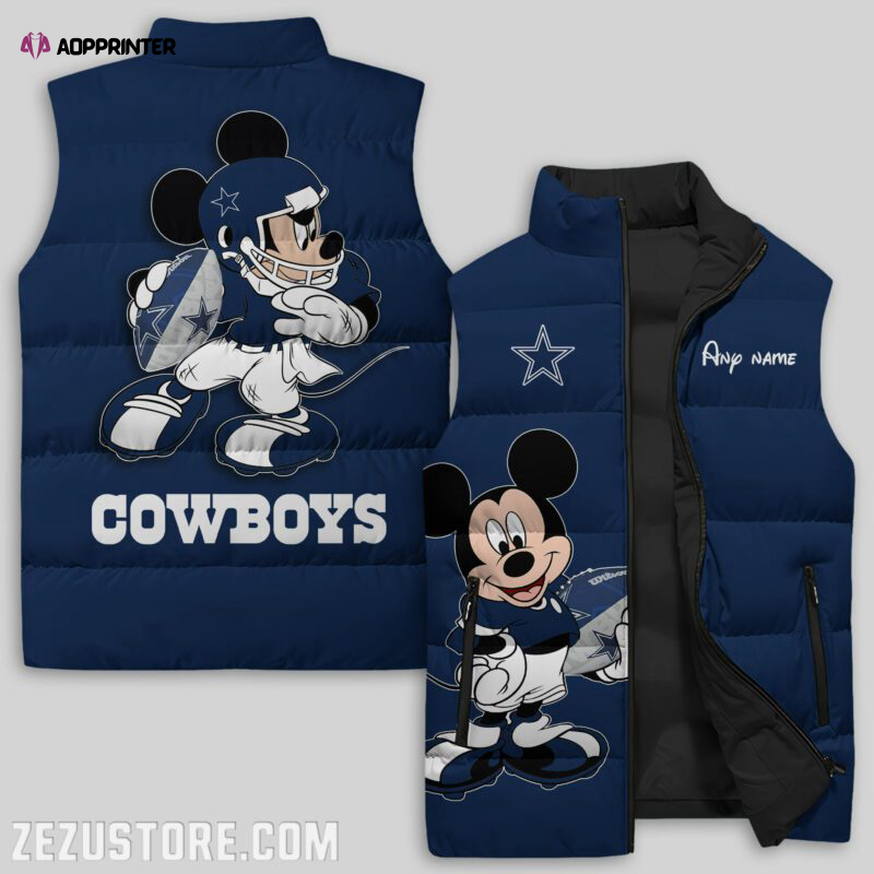 dallas cowboys nfl sleeveless puffer jacket custom for fans gifts 15