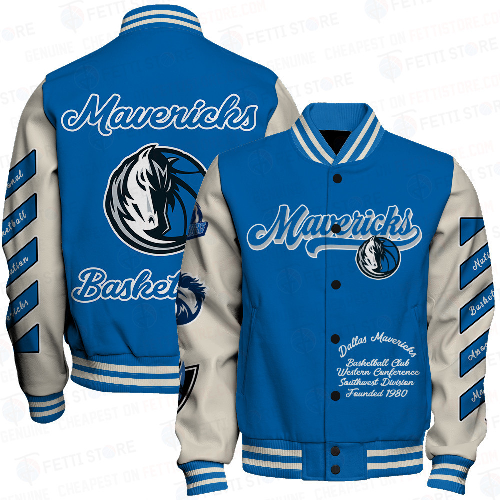 dallas mavericks nba baseball varsity jacket baseball jacket all over print sfat v14 xdijn