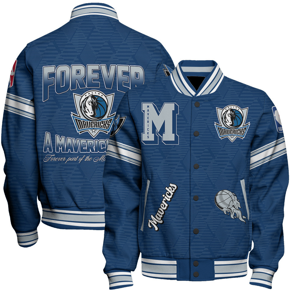 dallas mavericks nba baseball varsity jacket baseball jacket all over print sfat v19 doswa