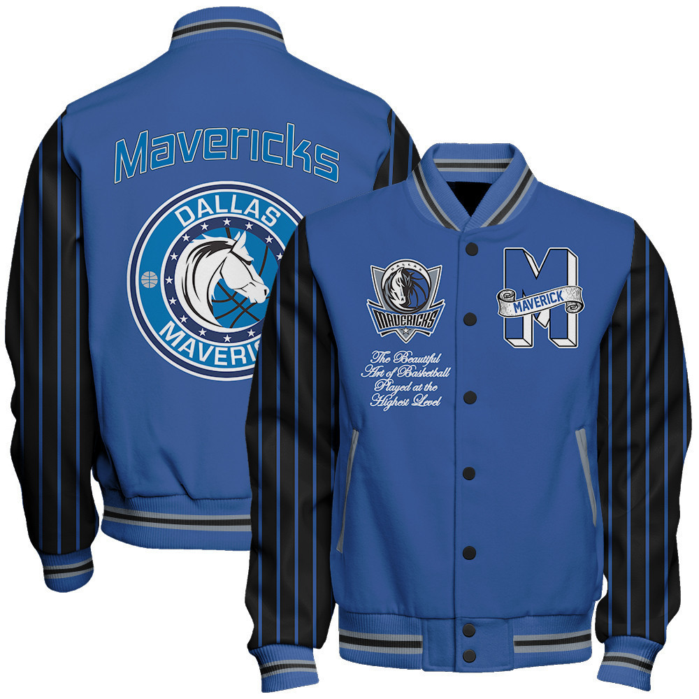 dallas mavericks nba baseball varsity jacket baseball jacket all over print sh1 v10 foe69