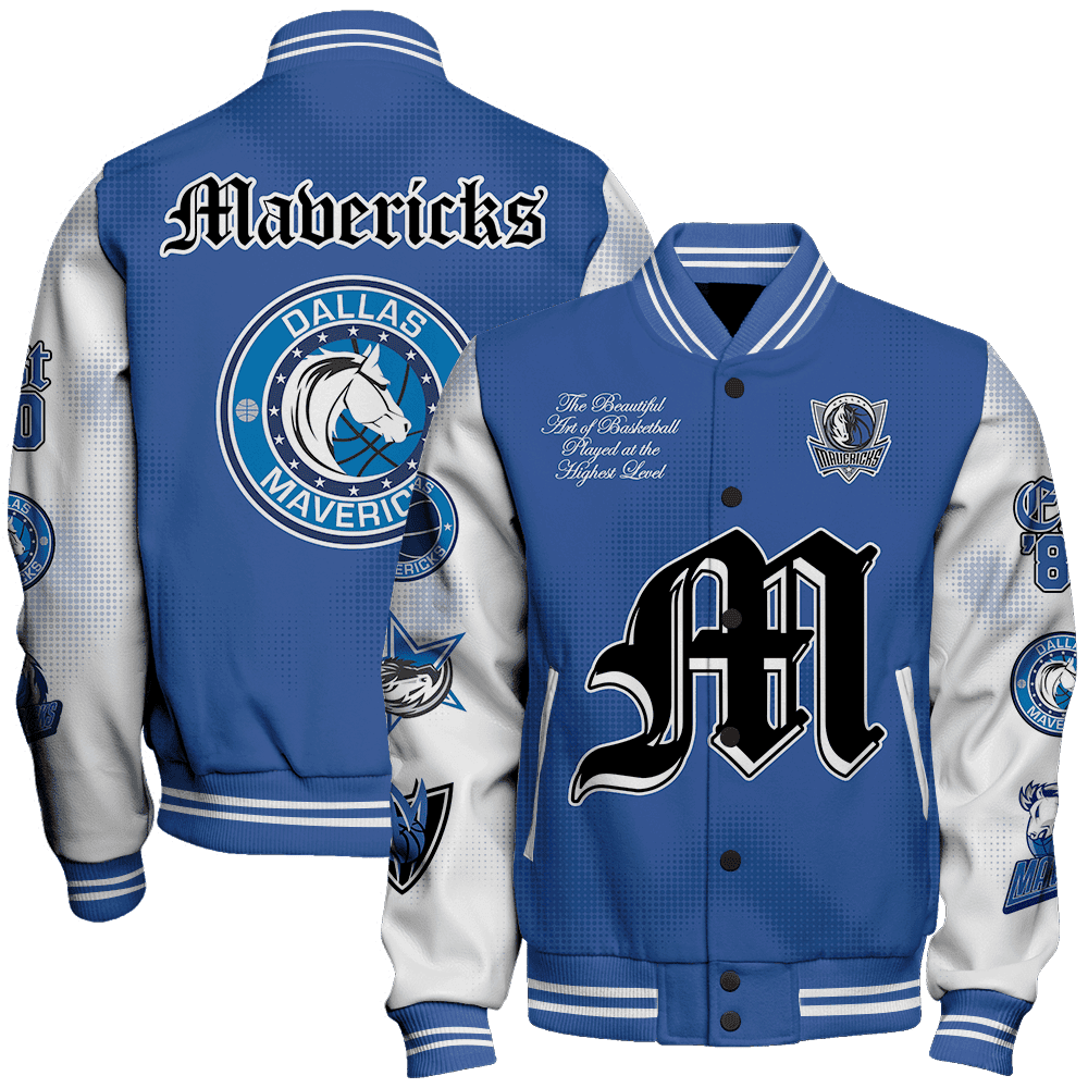 dallas mavericks nba baseball varsity jacket baseball jacket all over print sh1 v9 i1n4e