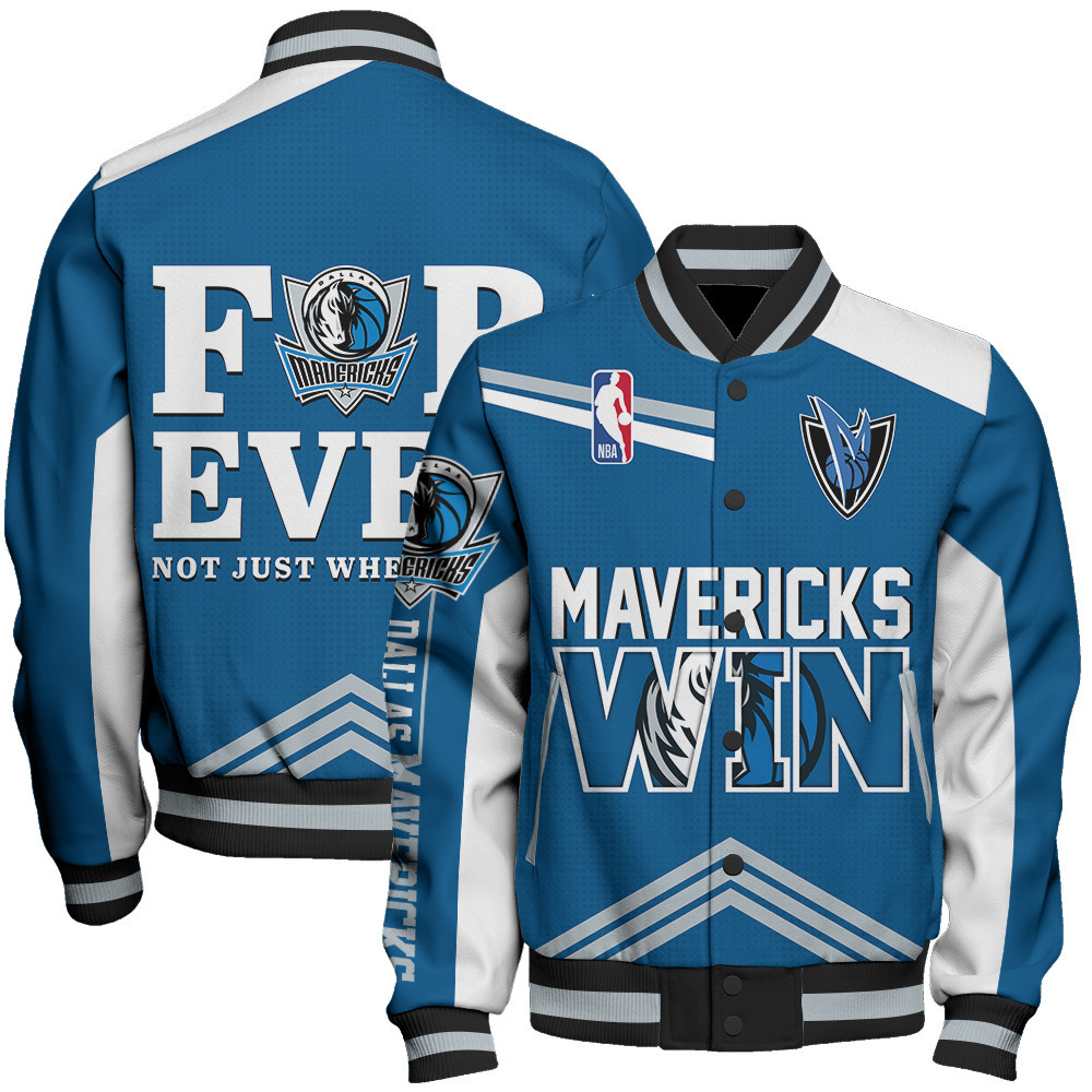 dallas mavericks nba baseball varsity jacket baseball jacket all over print stm v15 40lft