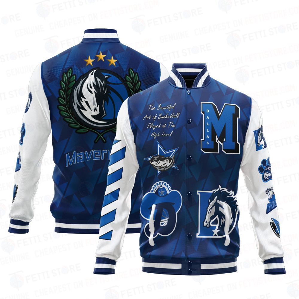 dallas mavericks varsity jacket baseball jacket all over print wf zt65e