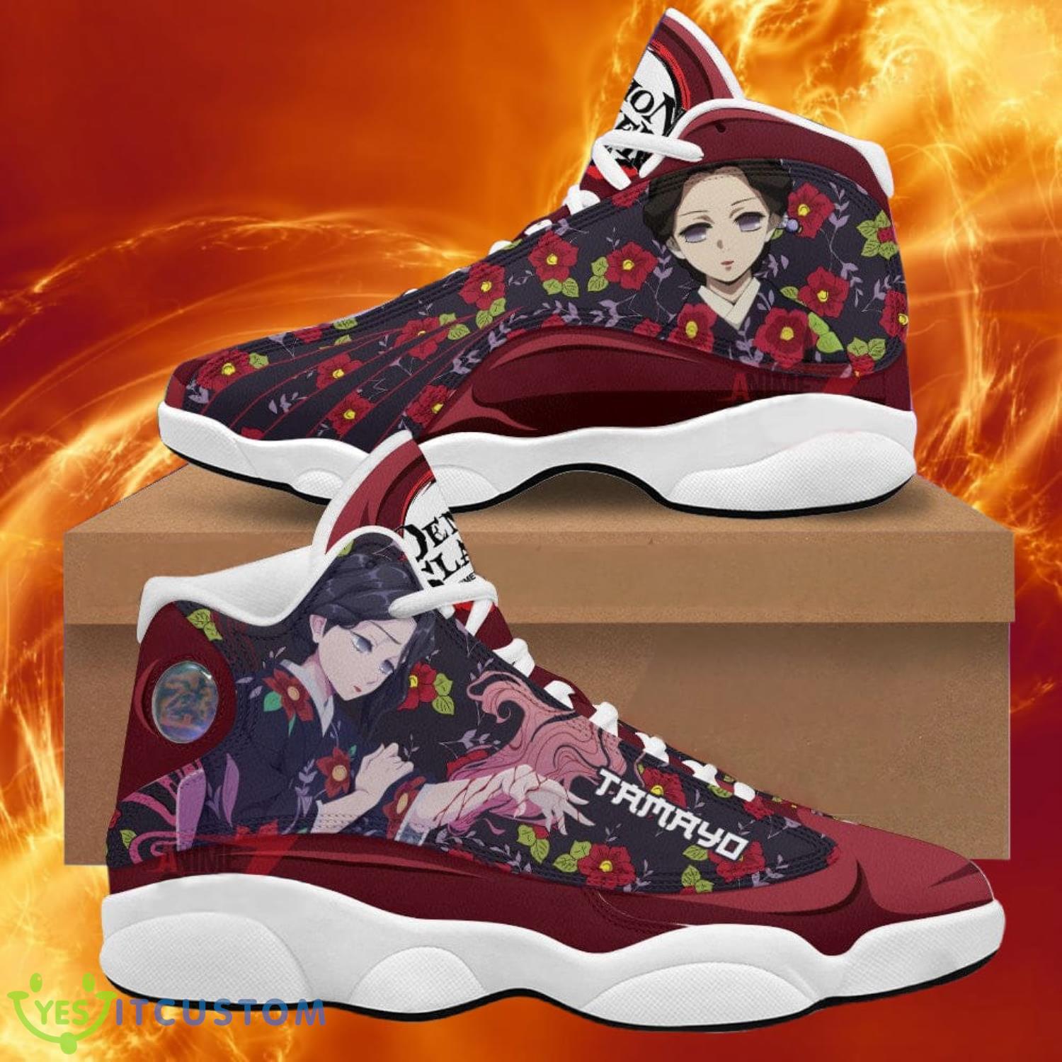 demon slayer air jd13 sneakers tamayo anime shoes gift for fans