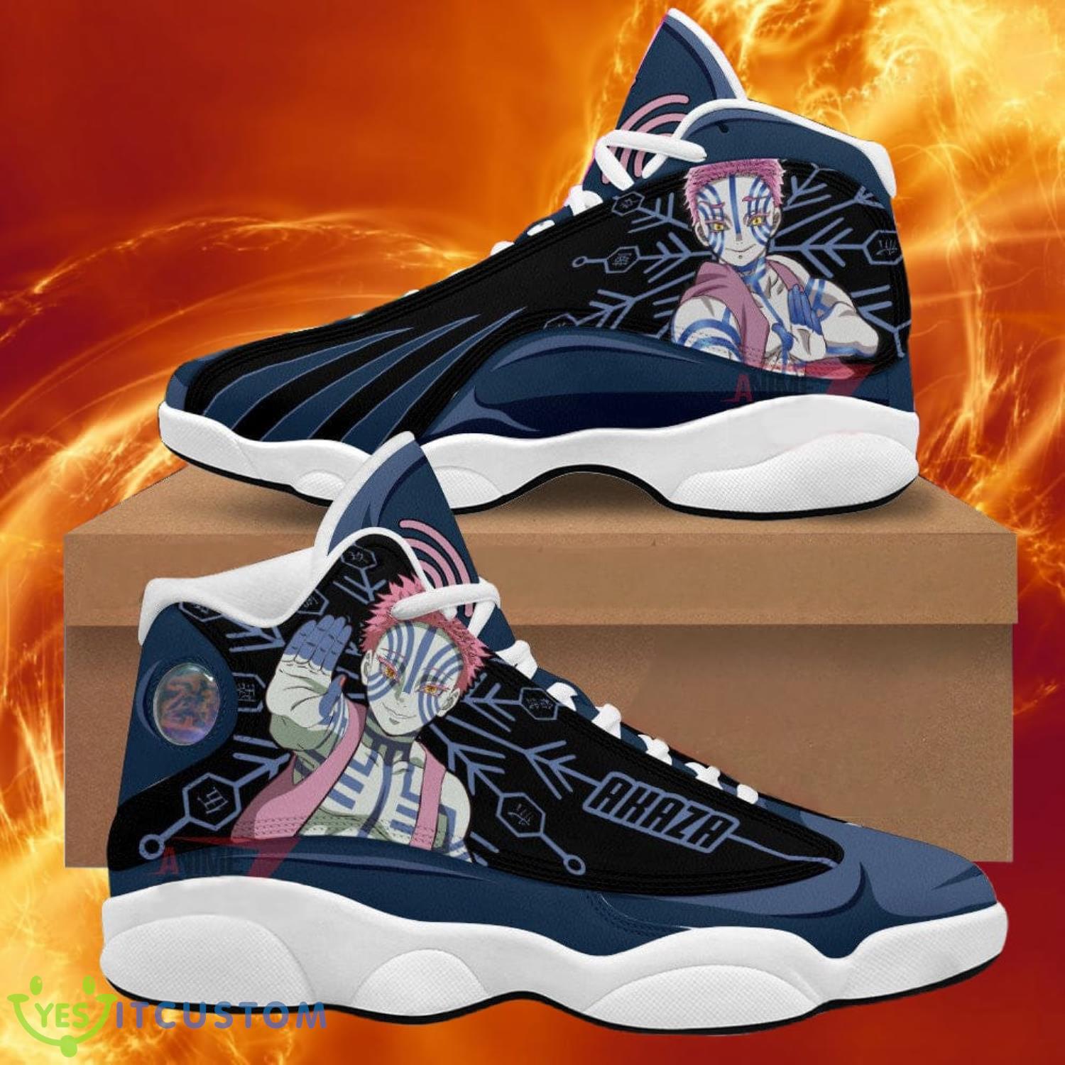 demon slayer akaza jd13 sneakers anime shoes gift for fans