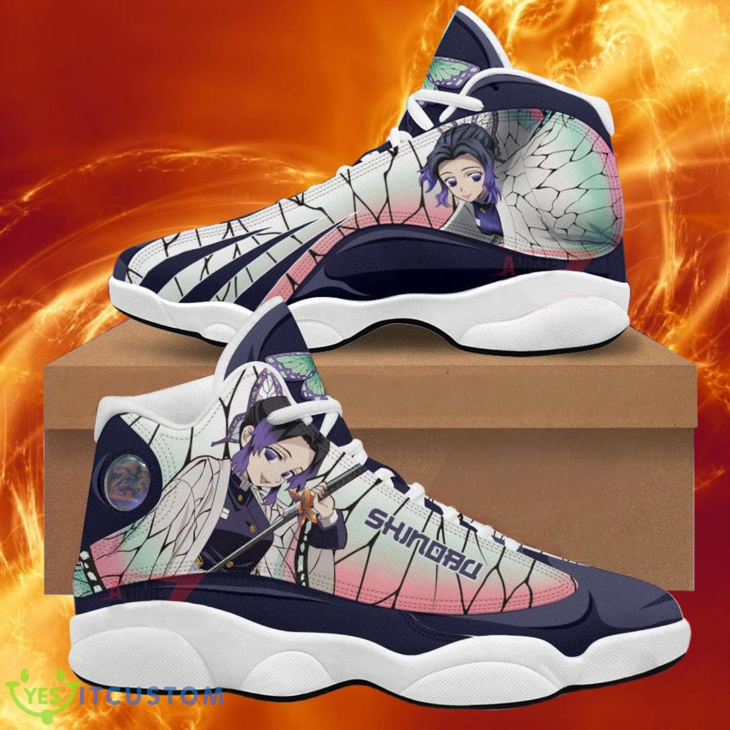 demon slayer jd13 sneakers kochou shinobu anime shoes gift for fans