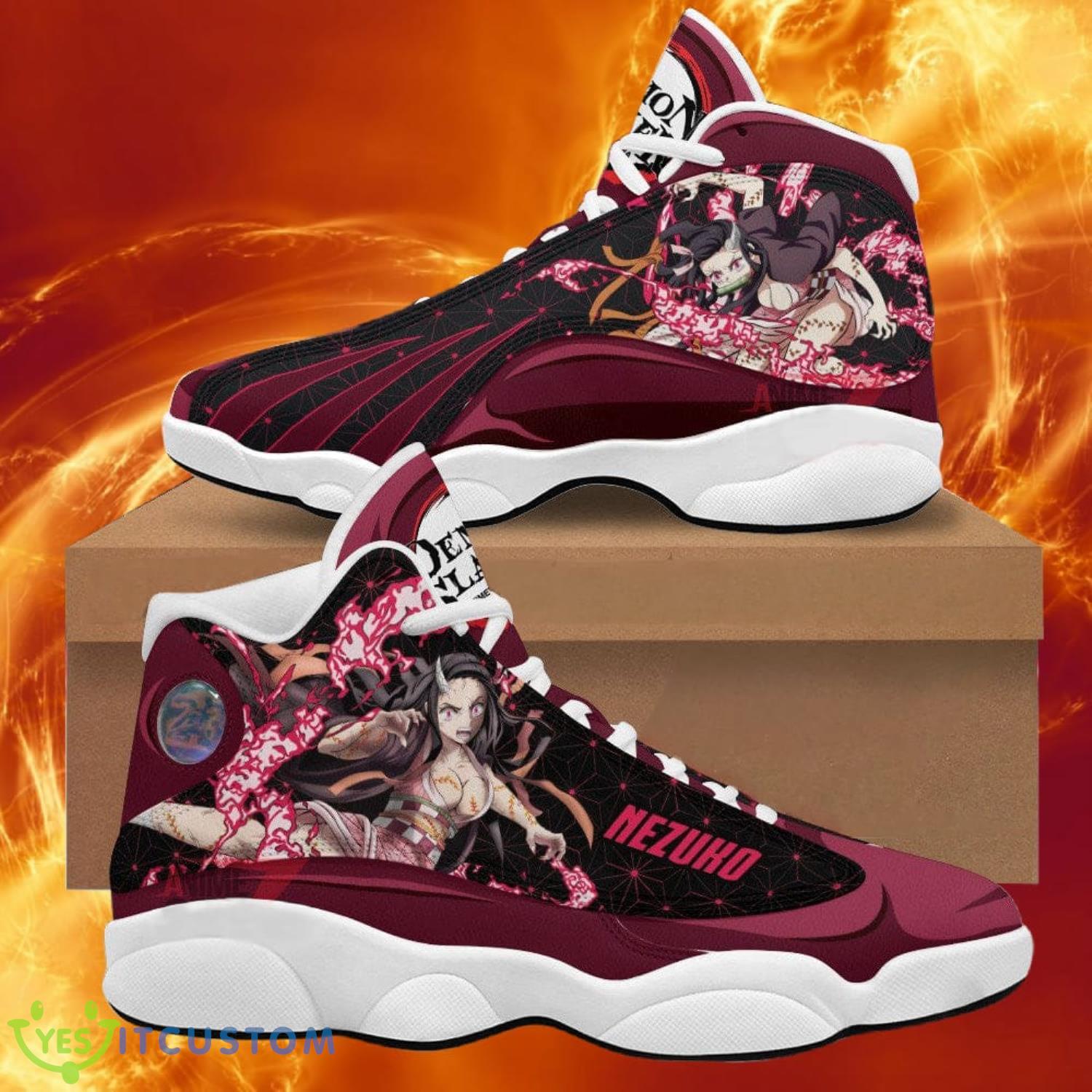 demon slayer jd13 sneakers nezuko anime shoes gift for fans