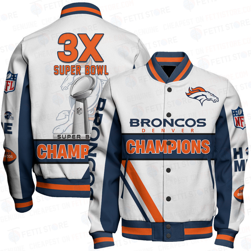 denver broncos 3x super bowl champions design baseball varsity jacket baseball jacket all over print za4px