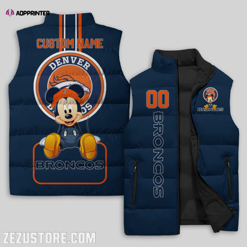 denver broncos nfl sleeveless puffer jacket custom for fans gifts 1