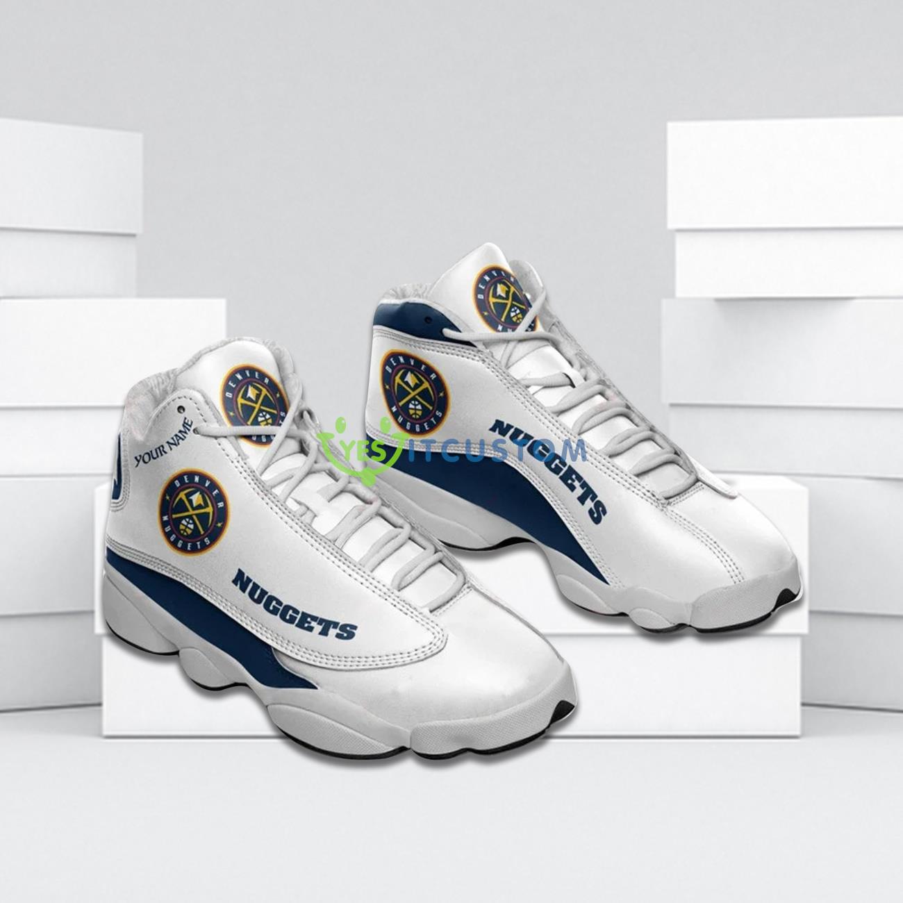 denver nuggets best custom name air jordan 13 shoes