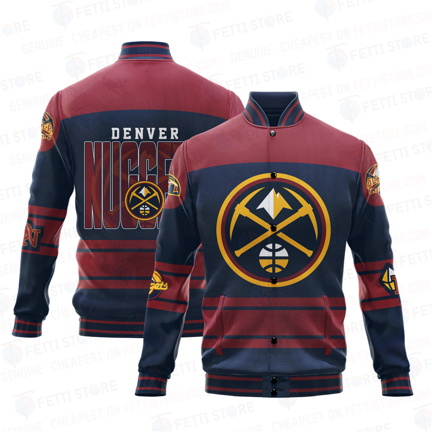 denver nuggets nba baseball varsity jacket baseball jacket all over print sh1 v5 vatfu