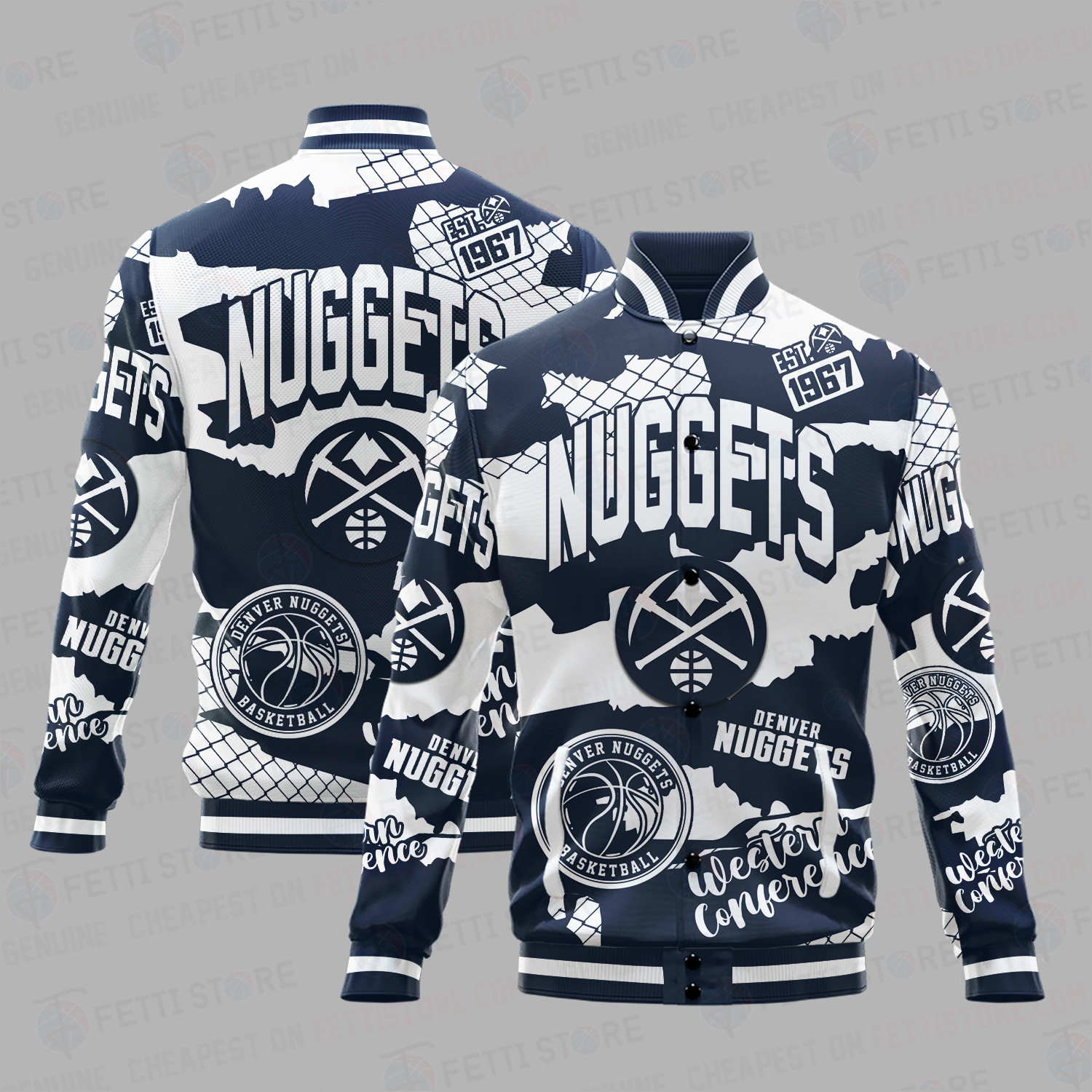 denver nuggets nba baseball varsity jacket baseball jacket all over print sh1 v8 2mido