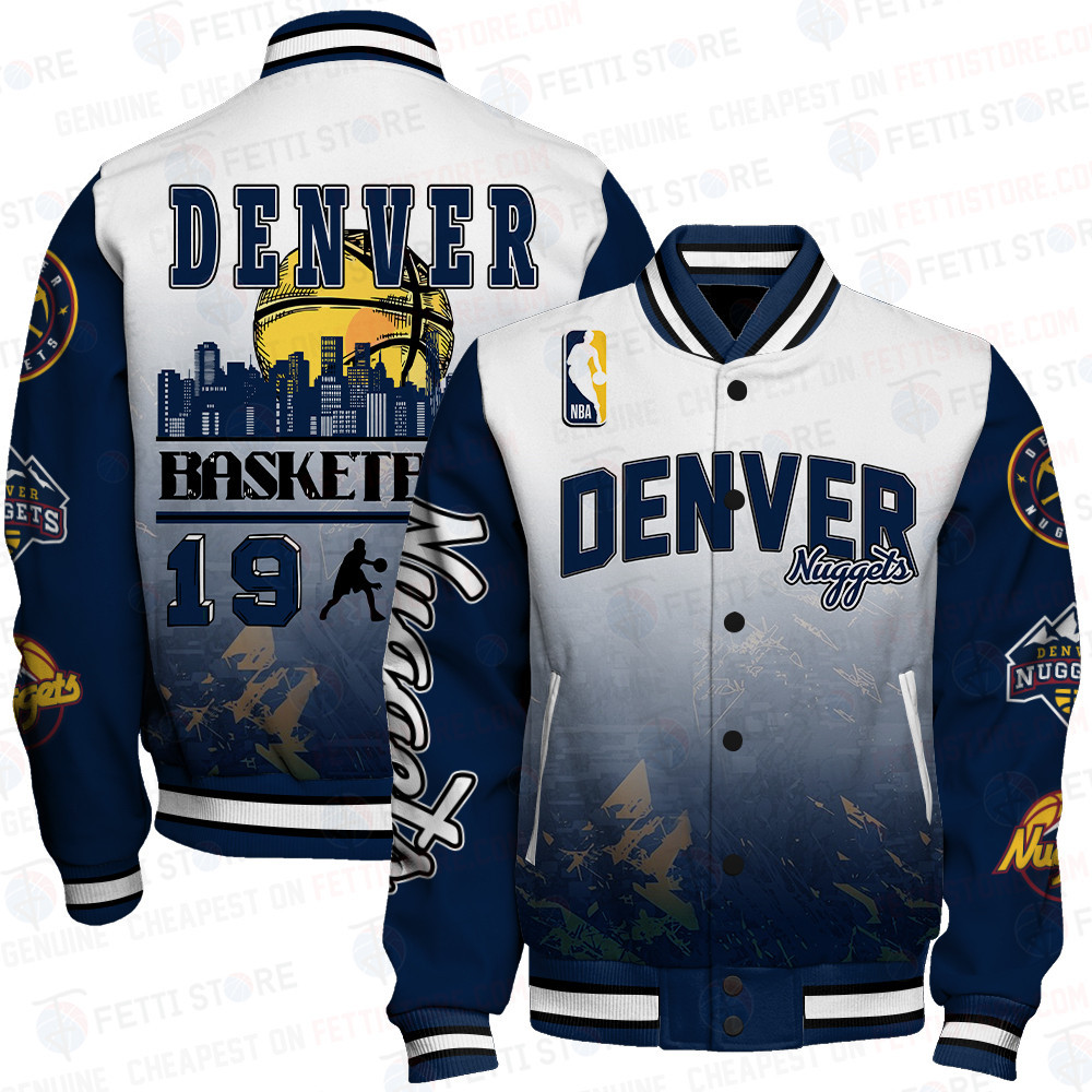 denver nuggets nba baseball varsity jacket baseball jacket all over print wf24 1bo3t