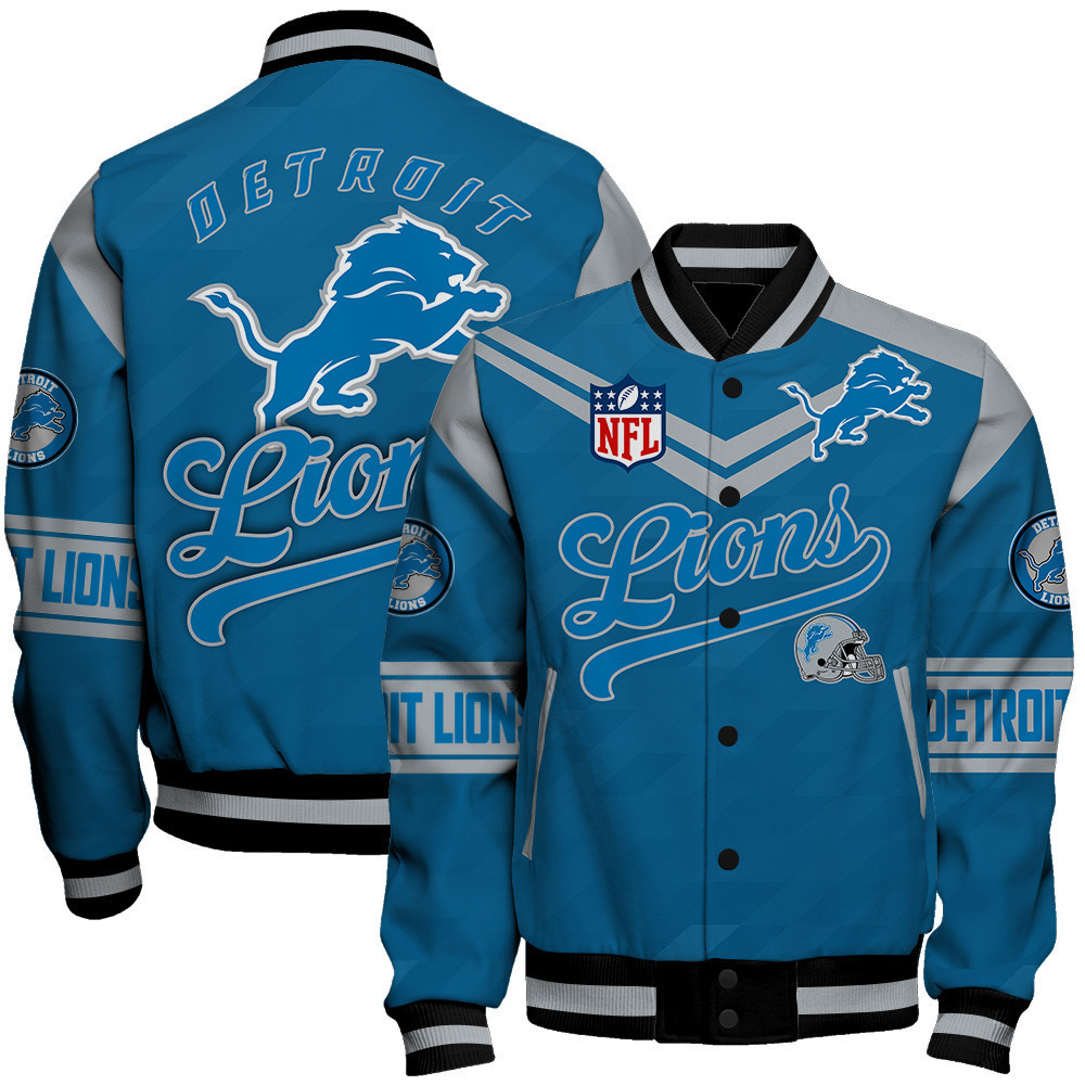 detroit lions american football league pattern baseball varsity jacket baseball jacket all over print sh1 v2 zcqfz