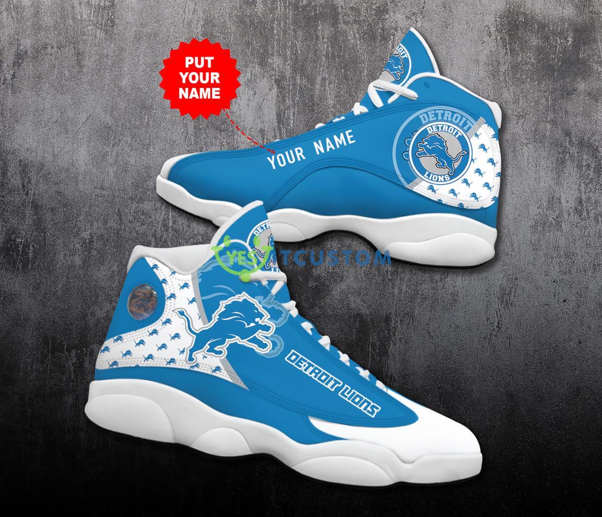 detroit lions football team personalized air jordan 13 for fans