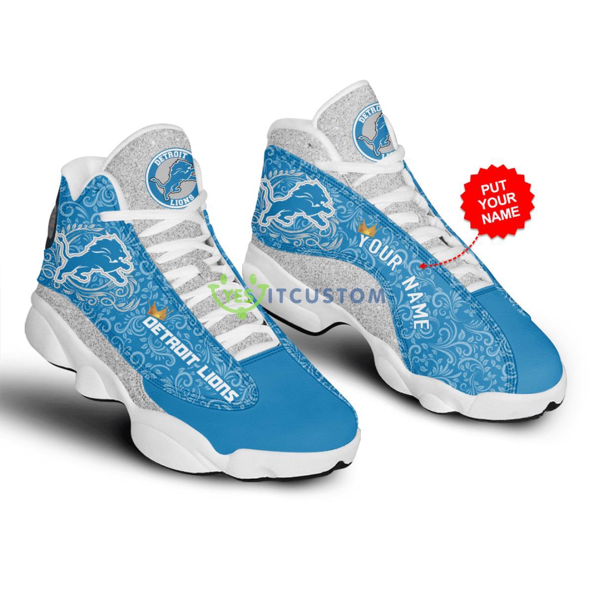 detroit lions football team personalized air jordan 13