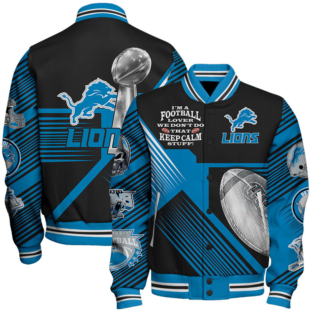 detroit lions nfl baseball varsity jacket baseball jacket all over print stm v2 mpinu