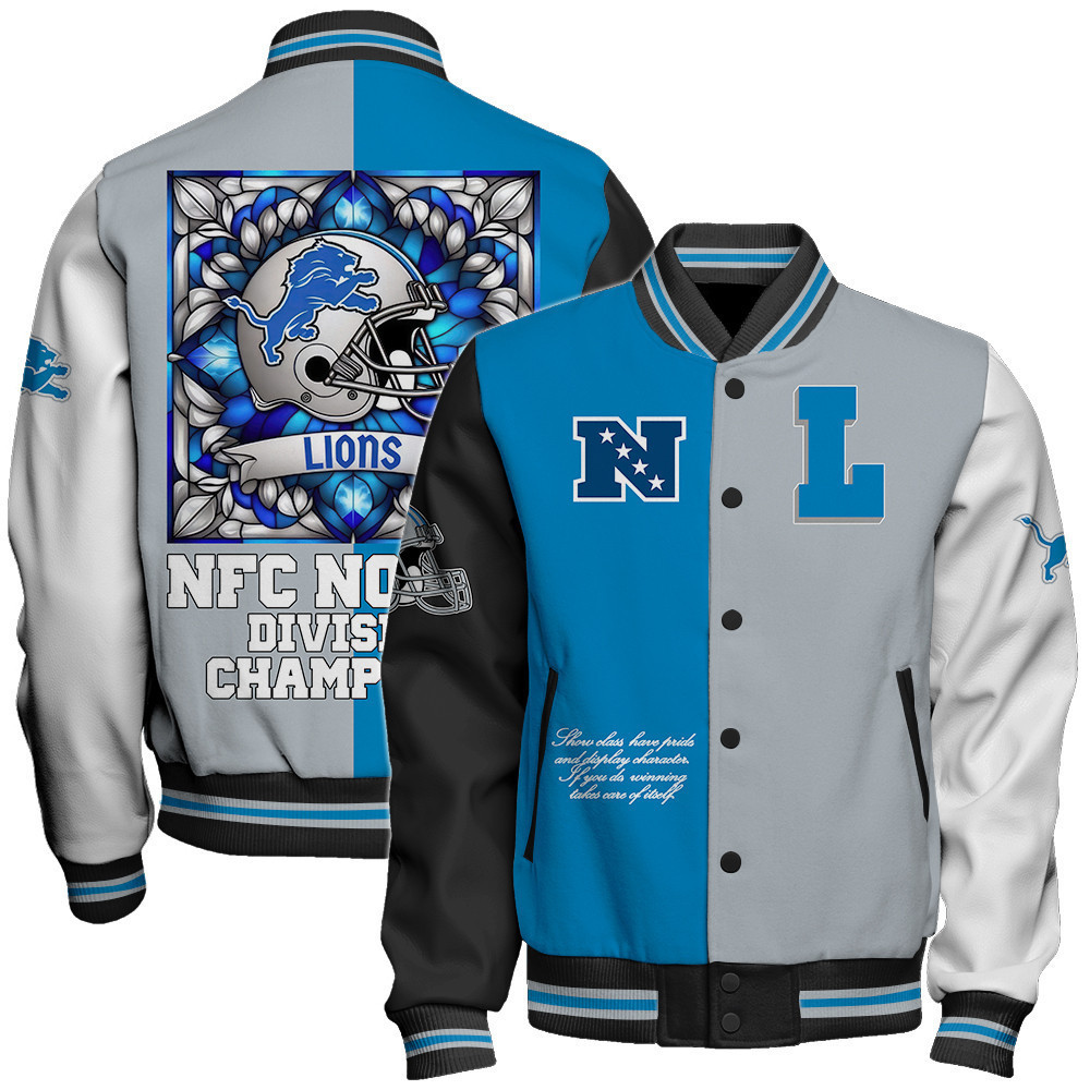 detroit lions nfl baseball varsity jacket baseball jacket all over print stm v7 aon2q