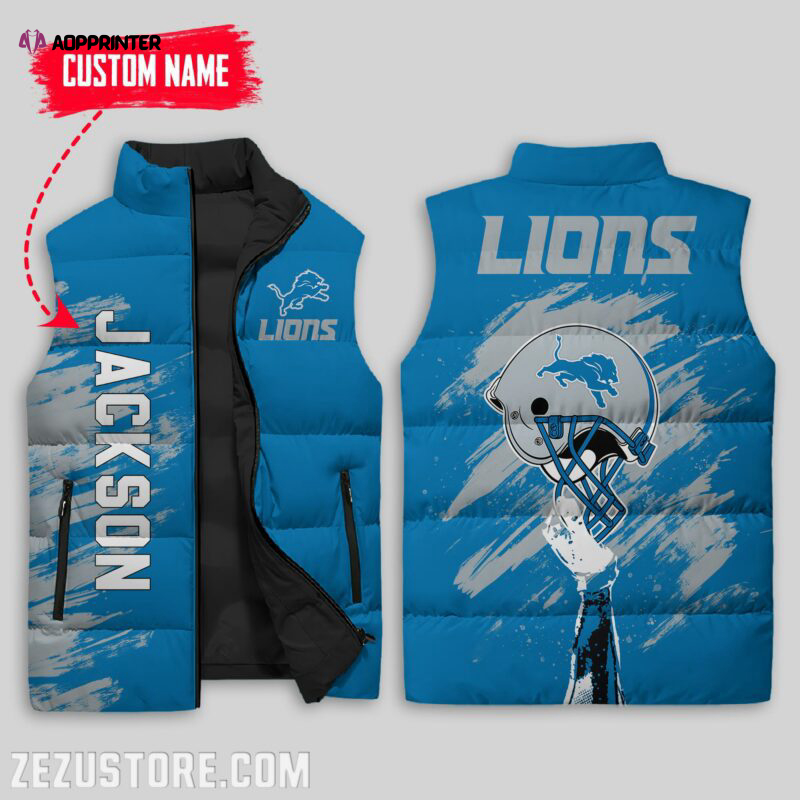 detroit lions nfl sleeveless puffer jacket custom for fans gifts 15