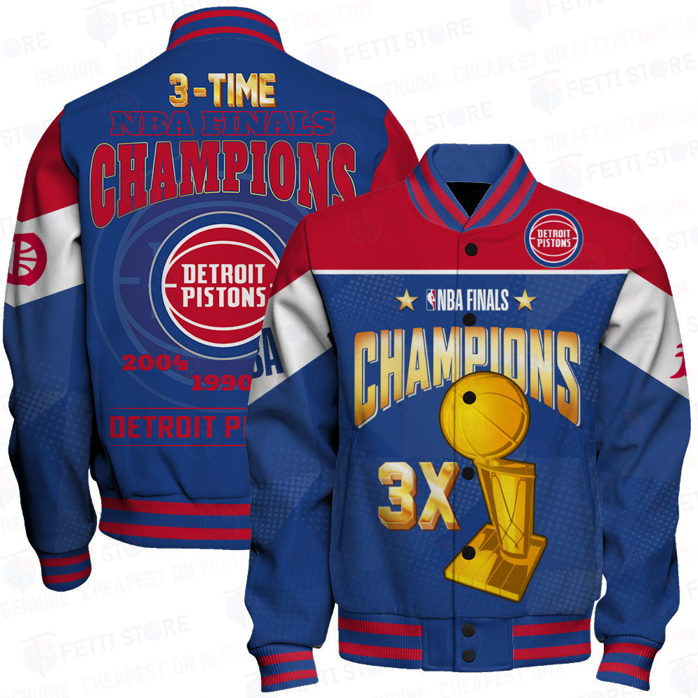 detroit pistons champions print baseball varsity jacket baseball jacket all over print sfat v5 2e2pn