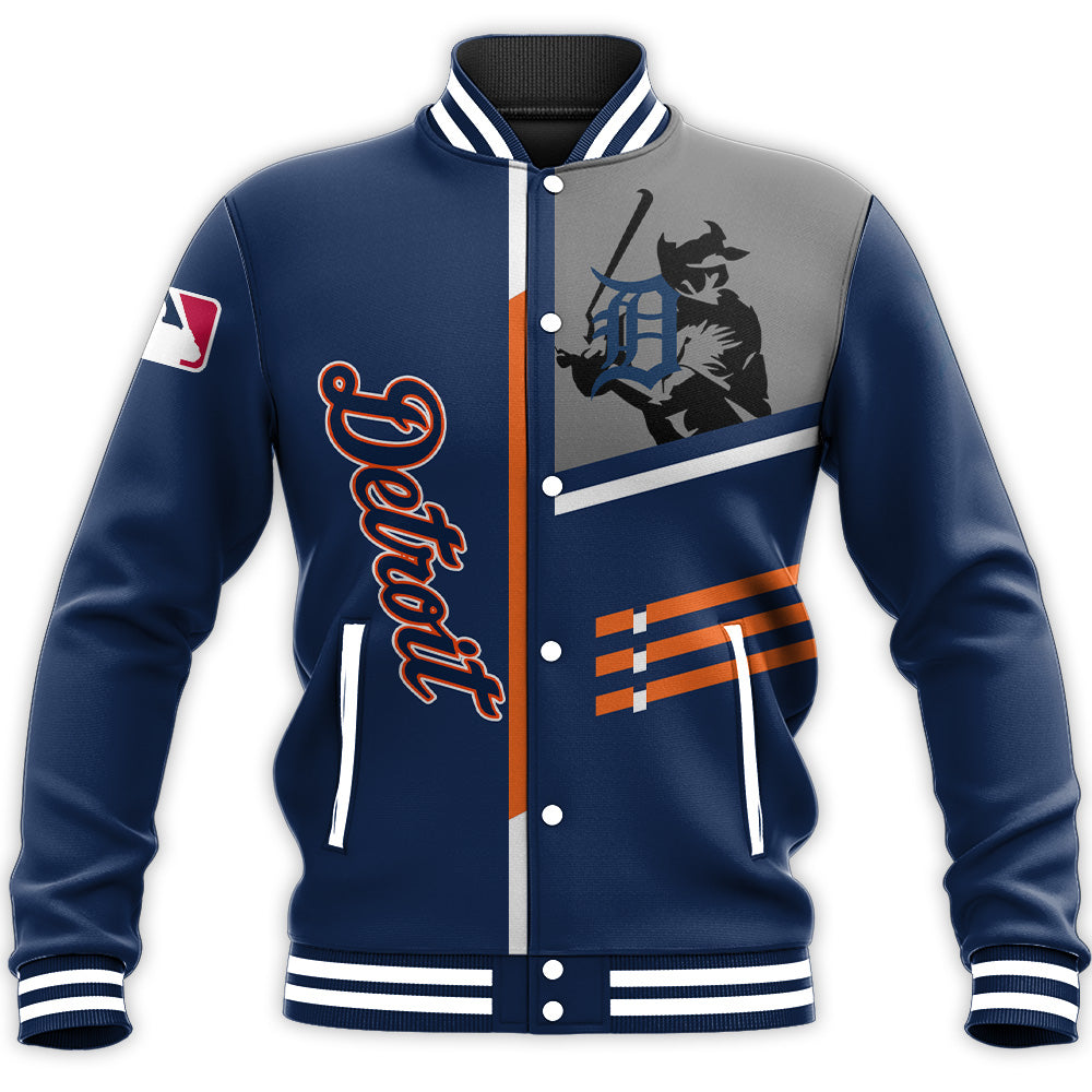 detroit tigers baseball jacket button up zipper hooded all over print personalized baseball for fan mlb zlcnh