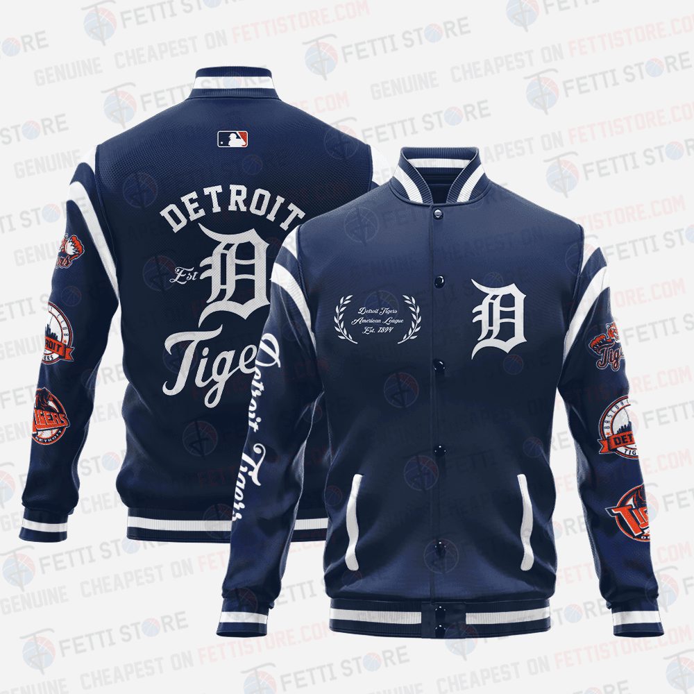 detroit tigers mlb baseball varsity jacket baseball jacket all over print sh1 v1 kly9f