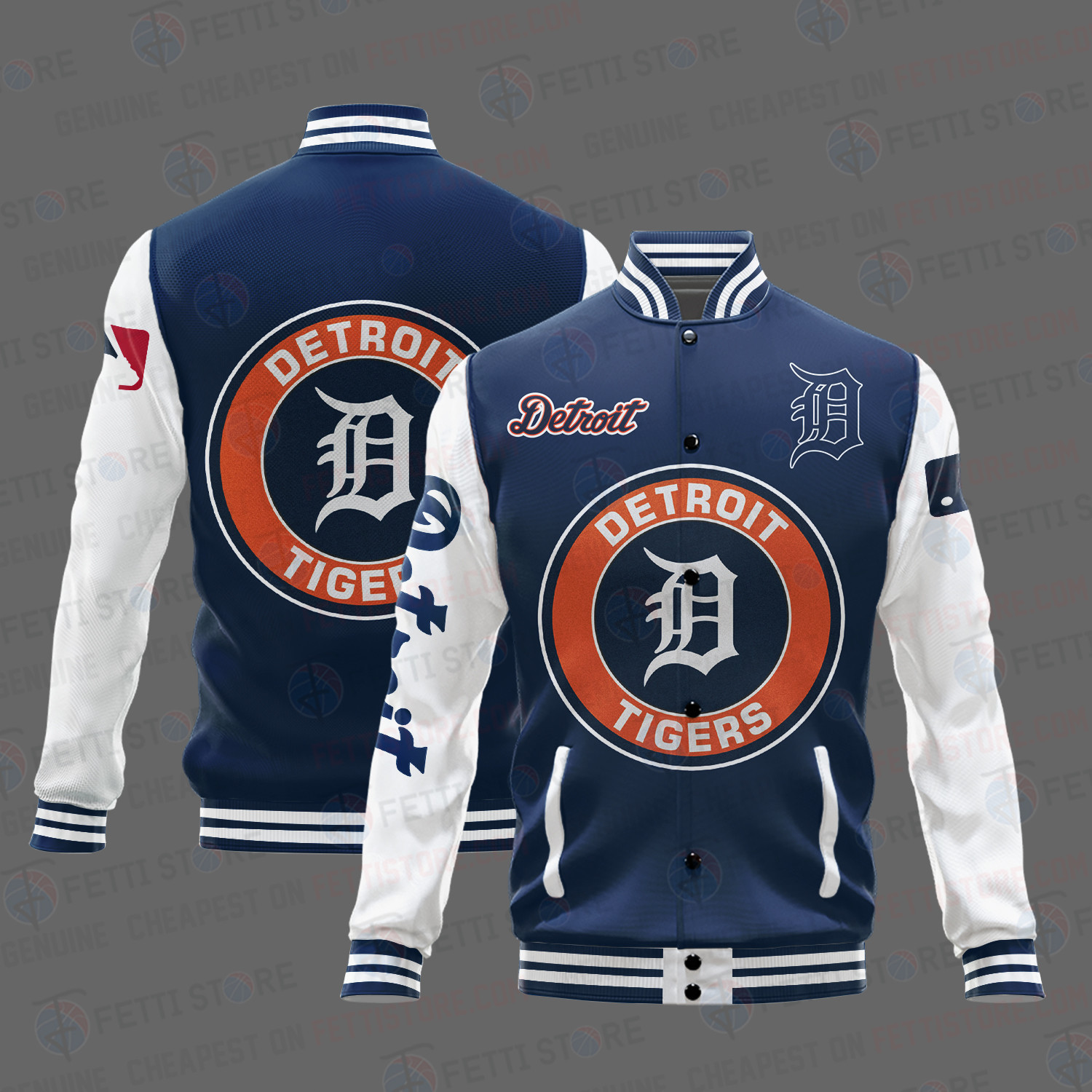 detroit tigers mlb baseball varsity jacket baseball jacket all over print stm uzers