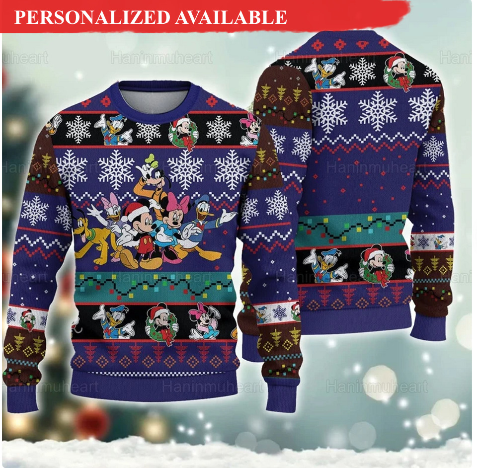 disney christmas 3d sweater the mother day gift 8795