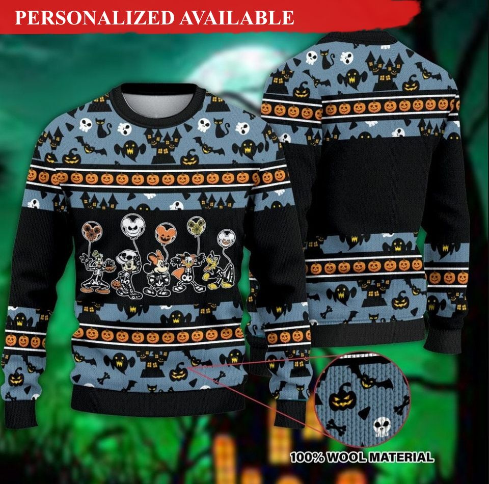 disney halloween fleece 3d sweater 3041